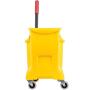 Rubbermaid Commercial Products - FG738000YEL -FG738000 31 Qt. All-in-one Tandem Mopping Bucket - Yellow
