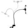 CTA Digital: Heavy-Duty Security Gooseneck Clamp Stand for 7-14'' Tablets/Apple iPad 10.2-Inch (7th & 8thGen.), iPad Air 3, iPad Mini 5, 12.9-Inch iPad Pro, iPad Gen 6 & More