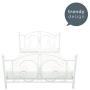 DHP Bombay Metal Bed Frame - Vintage Design - Full Size (White)