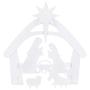 Best Choice Products 4ft Christmas Holy Family Nativity Scene, Outdoor Yard Decoration w/Water-Resistant PVC