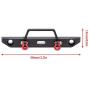 wivarra for Axial SCX24 90081 1/24 RC Crawler Car Upgrade Parts Metal Front Bumper Accessories