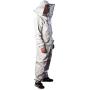 Forest Beekeeping Supply - Premium Cotton Beekeeping Suit With Round Veil | Suitable For Beginner and Commercial Beekeepers | Includes Metal Brass Zippers | Thumb Straps | Hive Tool Pockets - Medium