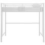 Walker Edison Orion Urban Industrial Metal Twin over Loft Bunk Bed, Twin Size, White