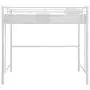 Walker Edison Orion Urban Industrial Metal Twin over Loft Bunk Bed, Twin Size, White Walker Edison Orion Urban Industrial Metal Twin over Loft Bunk Bed, Twin Size, White