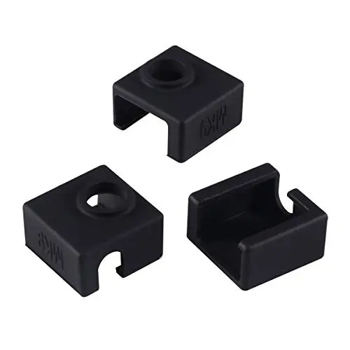 3D Printer Heater Block Silicone Cover, Aokin MK7 MK8 MK9 Silicone Sock for MK7/8/9 3D Printer Hotend Extruder, Creality CR-10, S4, S5, Ender 3, Anet A8, Black, 3 Pcs 3D Printer Heater Block Silicone Cover, Aokin MK7 MK8 MK9 Silicone Sock for MK7/8/9 3D Printer Hotend Extruder, Creality CR-10, S4, S5, Ender 3, Anet A8, Black, 3 Pcs