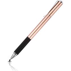 Mixoo Capacitive Stylus Pen, Disc & Fiber Tip 2 in 1 Series, High Sensitivity and Precision, Universal for ipad, iPhone, Tablets and Other Touch Screens, Model: Rose Gold