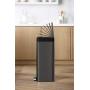 Kohler K-20940-BST 13-Gallon Step Trash Can, Black Stainless,Black Stainless Steel Kohler K-20940-BST 13-Gallon Step Trash Can, Black Stainless,Black Stainless Steel