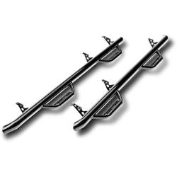 n-FAB D0273QC Nerf Step | Cab Length | Gloss Black Finish | fits 02-08 Dodge Ram 1500/2500 / 3500 Quad Cab 4 Door, All Beds
