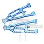 GPM Losi 1/10 Baja Rey 4WD Desert Truck (LOS03008) Upgrade Parts Aluminum Front Lower Suspension Arm - 1 Pair Set Blue