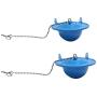 2 Pack Toilet Flapper Replacement, Compatible with Gerber 99-788, 3 Inch Flapper Replacement Water Saving, High Performance, Easy to Install by Hibbent- Blue Color