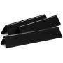 Hongso 7635 15.3 Inches Porcelain Steel Flavorizer Bars Replacement for Weber Spirit 200 Series, Spirit E/S 200 & 210 Gas Grills (with Front-Mounted Control Panels) Heat Plates Shield Tent Set of 3