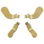 eXtremeRate 4 pcs Metal Gold Stainless Steel Paddles, Replacement Parts Video Games Accessories Kits Interchangeable Hair Trigger Locks for Xbox One Elite Controller Seies 2 eXtremeRate 4 pcs Metal Gold Stainless Steel Paddles, Replacement Parts Video Games Accessories Kits Interchangeable Hair Trigger Locks for Xbox One Elite Controller Seies 2