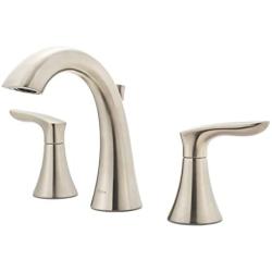 Pfister Weller LG49WR0K Widespread Bath Faucet, brushed nickel finish