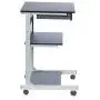 TECHNI MOBILI Modus Metal Computer Student Laptop Desk in Graphite