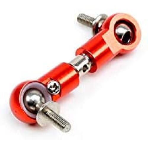 Camisin CNC Pull Rod Steering Servo Arm Fit for 1/5 HPI ROFUN ROVAN Baja 5B 5T 5SC Losi 5Ive T Rc Car Parts-Orange Red