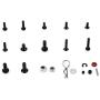 FPVDrone RC Car Screws Kits M3/M4/E Buckle/Shell Buckle/Screw Nuts/Hex Screws/Plugs RC Repair Tool Kit for HSP/Wltoys/Traxxa Scale RC Cars(500PCS)