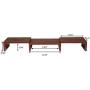 Superjare Monitor Stand Riser, Adjustable Screen Stand for Laptop Computer/TV/PC, Multifunctional Desktop Organizer - Walnut Brown