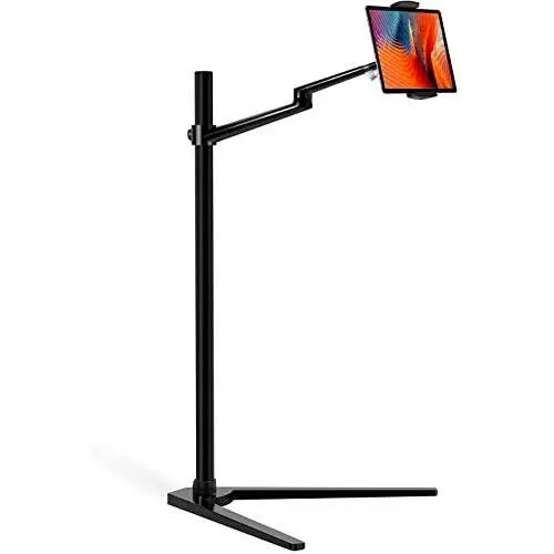 Viozon Tablet Floor Stand, Holder for iPad,Applicable to 4.5-13 inches Smart Phone and Tablet Such as iPad, iPhone X, iPad Pro,iPad Mini, iPad Air 1-2 / iPad 2-4 (Black) Viozon Tablet Floor Stand, Holder for iPad,Applicable to 4.5-13 inches Smart Phone and Tablet Such as iPad, iPhone X, iPad Pro,iPad Mini, iPad Air 1-2 / iPad 2-4 (Black)