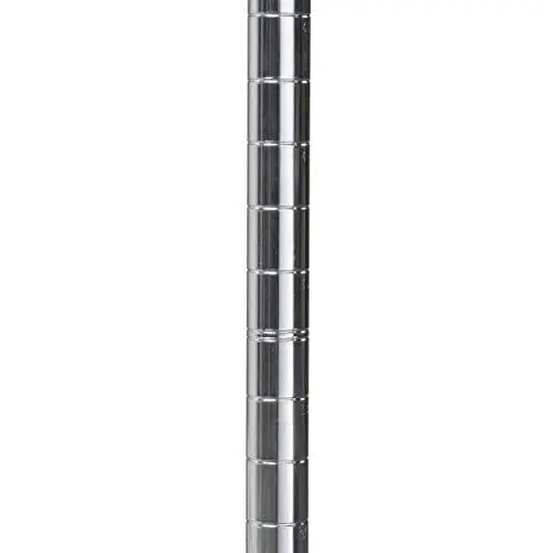 Akro-Mils AWP74UPRIGHT 74-Inch NSF Certified Industrial Grade Chrome Wire Shelf System Upright Leg Post Poles, (4 Pack)