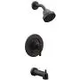 Moen T2903EPBL Gibson Posi-Temp Pressure Balancing Eco-Performance Modern Tub and Shower Trim Valve Required, Matte Black