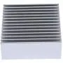 2Pcs 50mm Aluminum Heat Sink 50 x 50 x 20 mm/ 1.97 x 1.97 x0.78 Inch Heatsink 14 Fin for Peltier,Chipset and CPU Cooling -Silver
