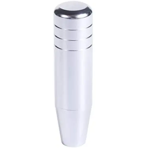 Bashineng Car Gear Shift Lever Knobs Metal Alloy Stick Shifter Knob Head for Most Manual Vehicle (Silver) Bashineng Car Gear Shift Lever Knobs Metal Alloy Stick Shifter Knob Head for Most Manual Vehicle (Silver)