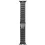 LDFAS Compatible for Apple Watch Band 44mm 42mm, Solid Stainless Steel Metal Link Bracelet Bands Replacement for iWatch Strap Compatible for Apple Watch SE Series 6/5/4/3/2/1, Gray