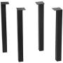MBQQ Furniture Legs H28'' Rustic Decory Table Legs,Heavy Duty Metal Desk Legs,Dining Table Legs,Set of 4 Black,DIY Iron Legs