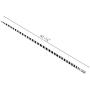 Doowops 43''-1/2 Metal Appearing Cane Magic Wand for Professional Magician Stage Close-up Magic Trick Magic Accessories (Black-White)