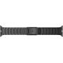LDFAS Compatible for Apple Watch Band 40mm 38mm, Stainless Steel Metal Link Bracelet Strap with Double Button Clasp for iWatch Bands Compatible for Apple Watch SE, Apple Watch Series 6/5/4/3, Black