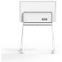 Vibe Interactive Whiteboard Stand | Smart Whiteboard Stand | Digital Monitor Stand for 4K Touchscreen Collaboration Smart Whiteboard, 55'' (White)