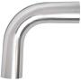 OD 3''(76mm), 90 Degree Bend Elbow 3 Inch Aluminum Pipe Tube, Leg Length 4'' (100mm), Intercooler Pipe High Class Brushed Treatment Tight Radius Air Intake Tube
