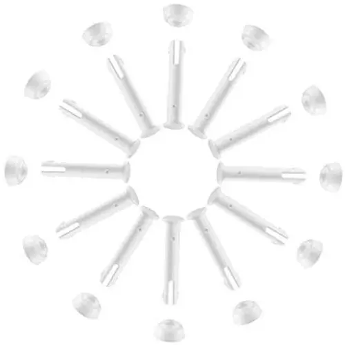 Hermard Plastic Pool Joint Pins 14pcs with Extra 14pcs Rubber Seals, 2.16in Pool Replacement Parts for Intex 13ft-24ft (2016 Season & After) Round Rectangular Metal Frame Pools Hermard Plastic Pool Joint Pins 14pcs with Extra 14pcs Rubber Seals, 2.16in Pool Replacement Parts for Intex 13ft-24ft (2016 Season & After) Round Rectangular Metal Frame Pools