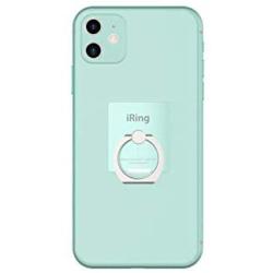 iRing Link-Detachable Plate for Wireless Charging, Include Hook Mount for Wall or Car Cradle. Cell Phone Ring Grip Finger Holder Mobile Stand for iPhone, Samsung, Android Smartphone(Green)