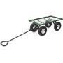 Gorilla Carts GOR400-COM Steel Garden Cart with Removable Sides, 400-lbs. Capacity, Green
