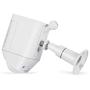 Wasserstein Metal Mount Compatible with Ring Spotlight Cam Battery - Adjustable Indoor/Outdoor Security Mount (2 Pack, White)