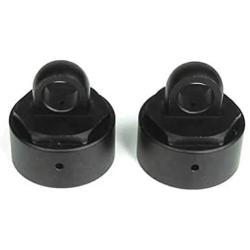 TEKNO RC LLC Shock Caps Aluminum Gun Metal Anodized, Vented (2): EB48, TKR6003