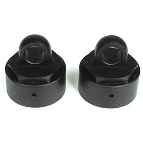 TEKNO RC LLC Shock Caps Aluminum Gun Metal Anodized, Vented (2): EB48, TKR6003