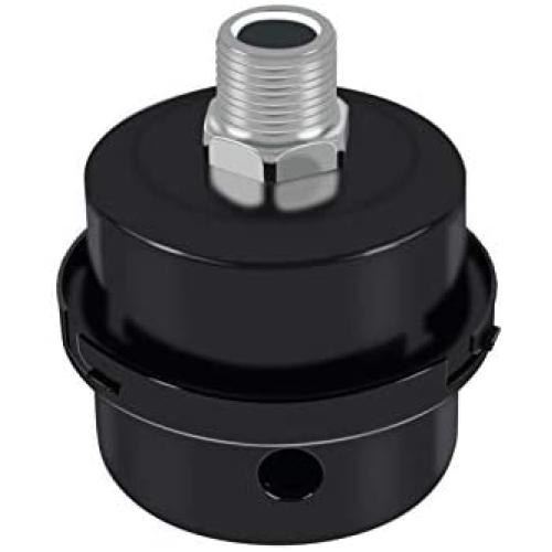 Air Compressor Silencer, Air compressor Filter Replacement Parts, Air Compressor Muffler Accessories with 1/2'',3/8'',1/4''(20mm,16mm,12mm) Thread (1/4'')