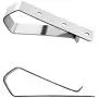 Remote Visor Clips Replacement Garage Door Opener Clip Compatible with Liftmaster Sears Chamberlain Remote Door Openers, Silver (3 Pieces)