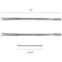 Grill Parts for Weber Spirit 500, Spirit 500LX, Genesis Silver A Gas Grills, 164666, 3033610, 3610, 8166027#7507 Stainless Steel Grill Burner Pipe Tube Replacement Part