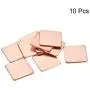 uxcell Flat IC Chipset Thermal Copper Heatsink for CPU GPU RAM 20 x 20 x 1mm 10pcs