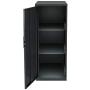 Office Dimensions 3 Shelf Personal Storage Cabinet, Locking, Charcoal