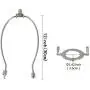 12'' TooToo Star Lamp Shade Harp Holder and Light Base UNO Fitter Adapter Converter Finial Set, I.D. 1-7/16''(36MM), Detachable Parts (Silver, E26 Adapter, 12 inch) 12'' TooToo Star Lamp Shade Harp Holder and Light Base UNO Fitter Adapter Converter Finial Set, I.D. 1-7/16''(36MM), Detachable Parts (Silver, E26 Adapter, 12 inch)