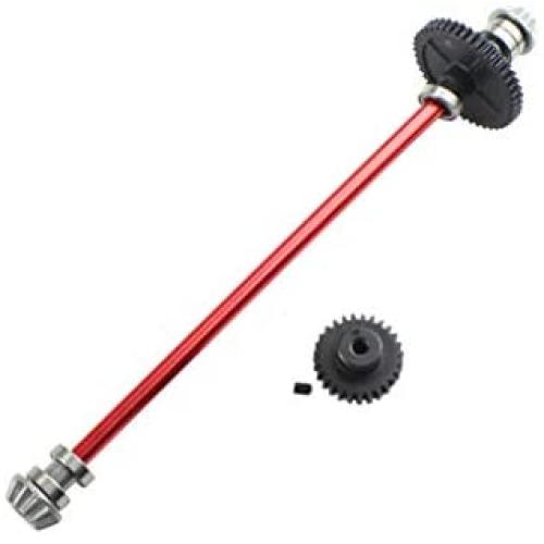 YJYdadaS Metal Central Drive Shaft 144001-1663 for WLToys 144001 1/14 RC Car, Toys and Hobbies Car Accessories Set (Red)