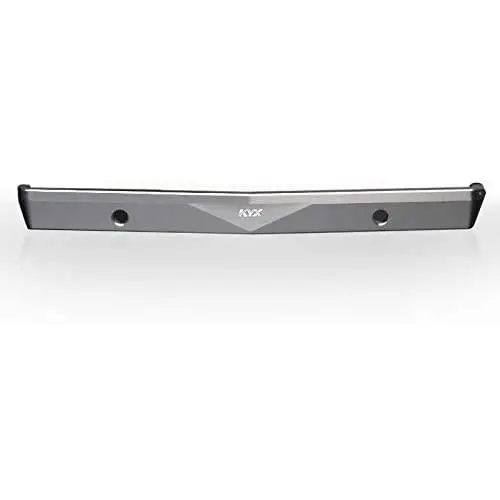 KYX Racing CNC Machined Aluminum Alloy Front Bumper Silver Upgrades Parts Accessories for 1/24th Scale RC Crawler Car Axial SCX24 AXI00001 C10