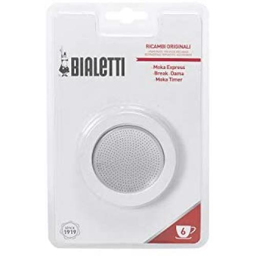 Bialetti Replacement Gasket & Filter for 6 Cup Espresso Maker