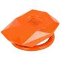 X AUTOHAUX Orange Universal Engine Button Knob Push Button Switch Cover Metal Alloy Protective Cover