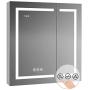 Blossom Recessed or Surface LED Mirror Medicine Cabinet w/Defogger, Dimmer, 3X Makeup Mirror, Outlets & USB (30x32/Zoom Mirror)