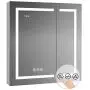 Blossom Recessed or Surface LED Mirror Medicine Cabinet w/Defogger, Dimmer, 3X Makeup Mirror, Outlets & USB (30x32/Zoom Mirror)